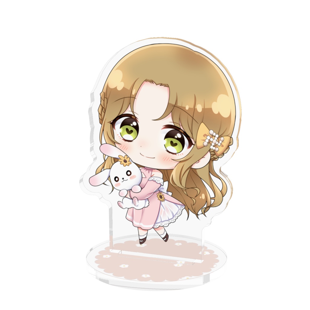 ちびりあアクリルスタンド　うさぬい口閉じver.
