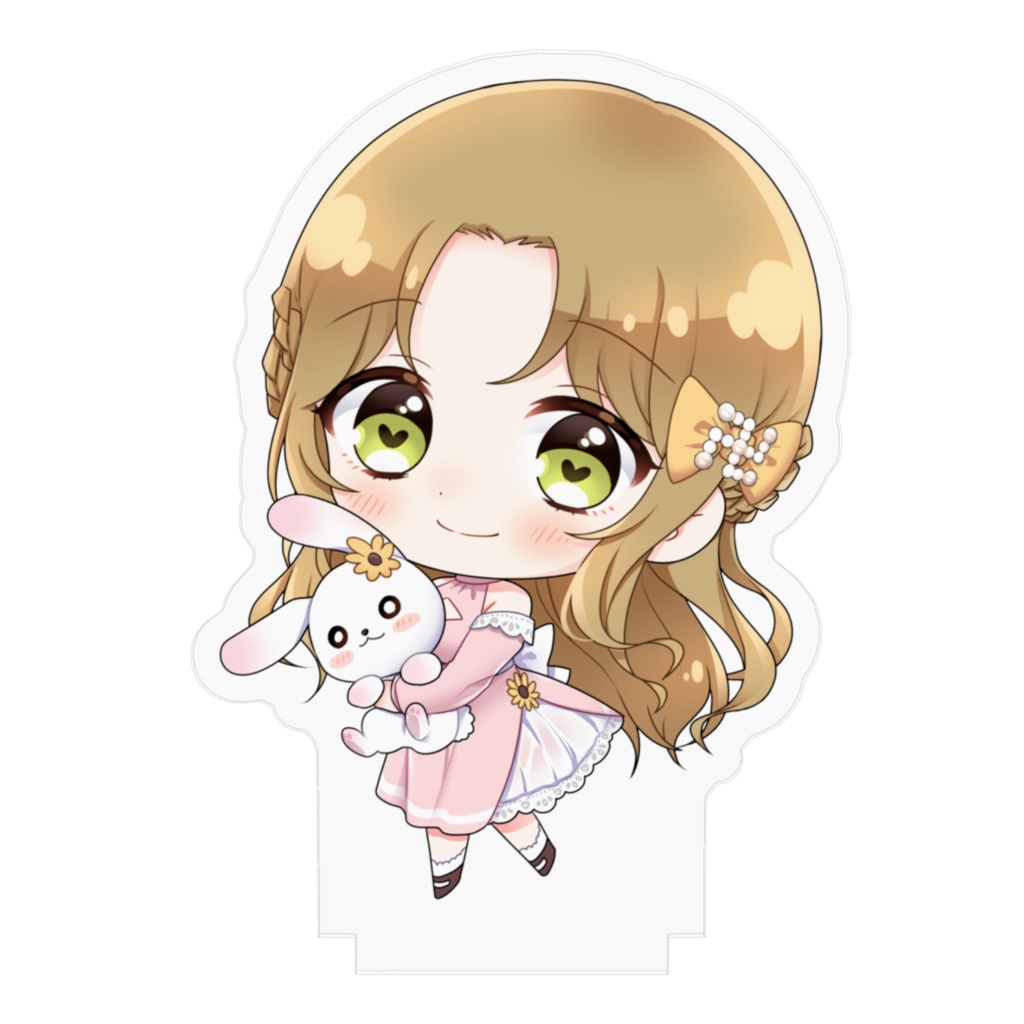 ちびりあアクリルスタンド うさぬい口閉じver.
