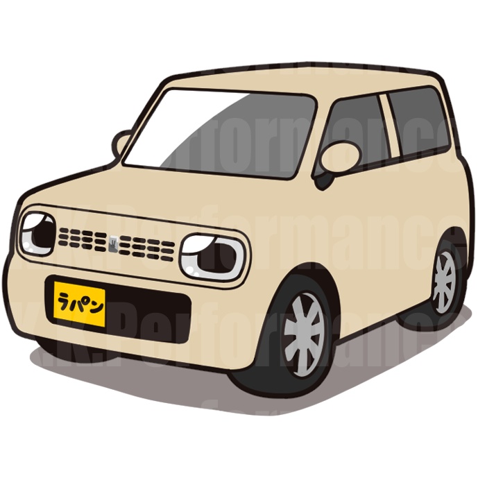HE22S　ラパン　オリジナルステッカー　ver.1