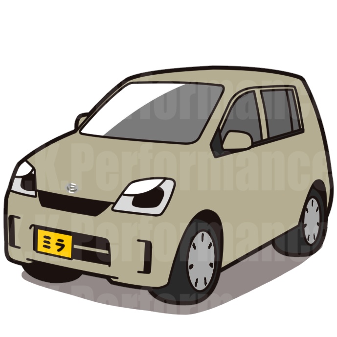 L250系　ミラ　オリジナルステッカー　ver.1