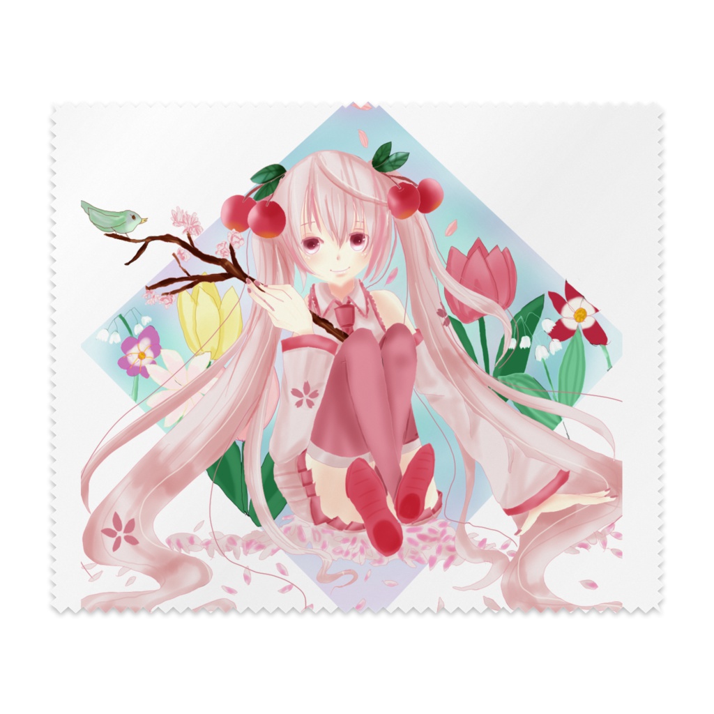 桜ミクさんメガネクリーナー