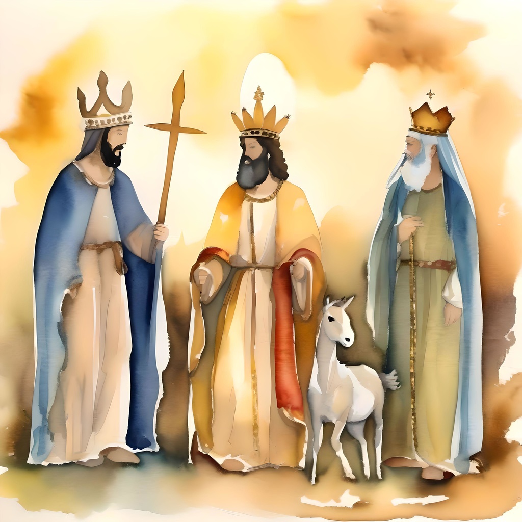 Epiphany or Three Kings Day A - January 6 - In Watercolors & Pen