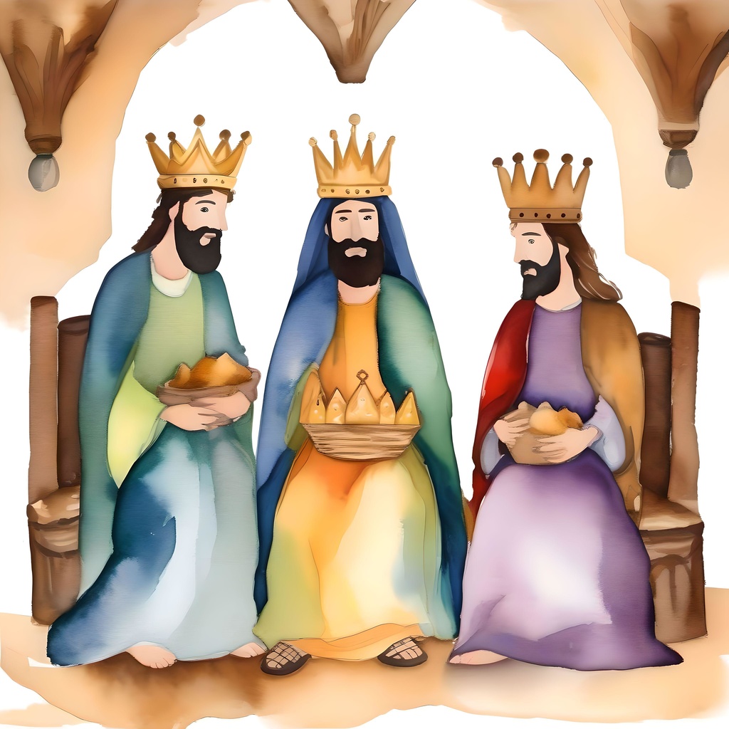 Epiphany or Three Kings Day D - January 6 - In Watercolors & Pen