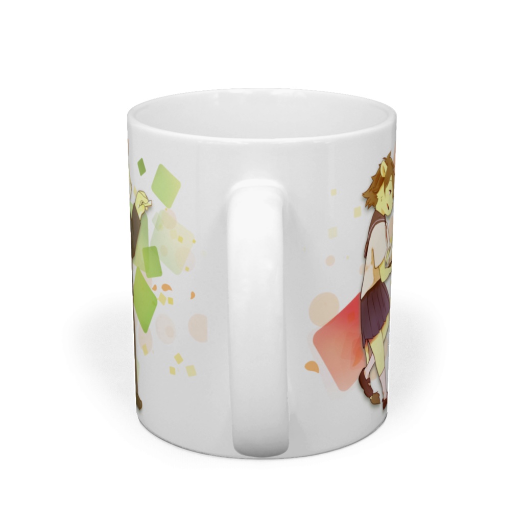 青く、霞む、マグカップ。