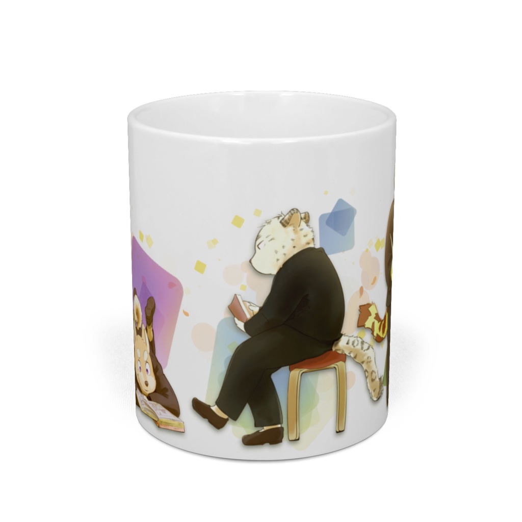 青く、霞む、マグカップ。