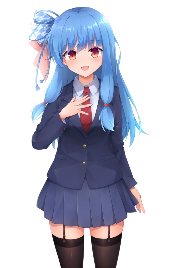 琴葉葵ちゃん制服立ち絵セット(無料フリー素材)