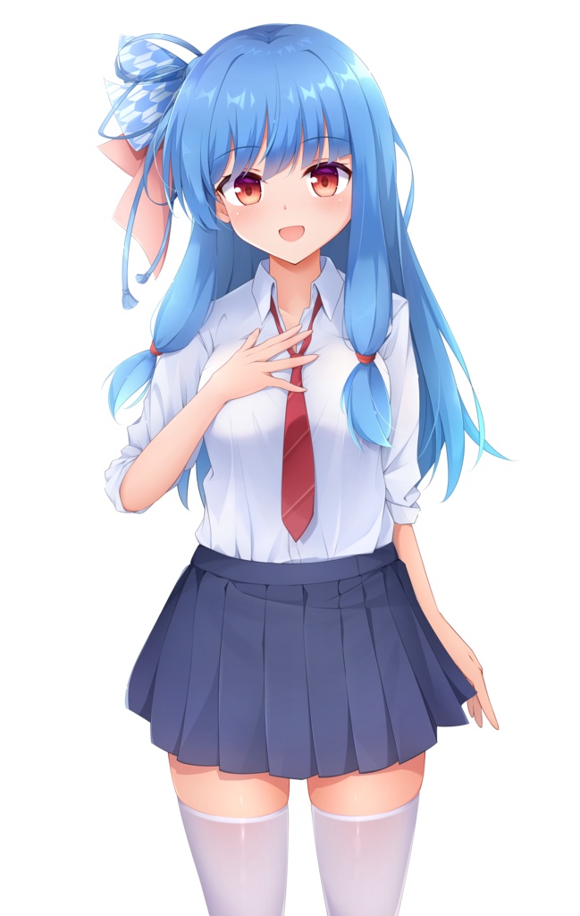 琴葉葵ちゃん制服立ち絵セット(無料フリー素材)