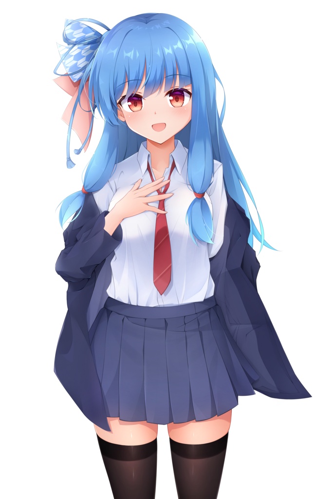 琴葉葵ちゃん制服立ち絵セット(無料フリー素材)