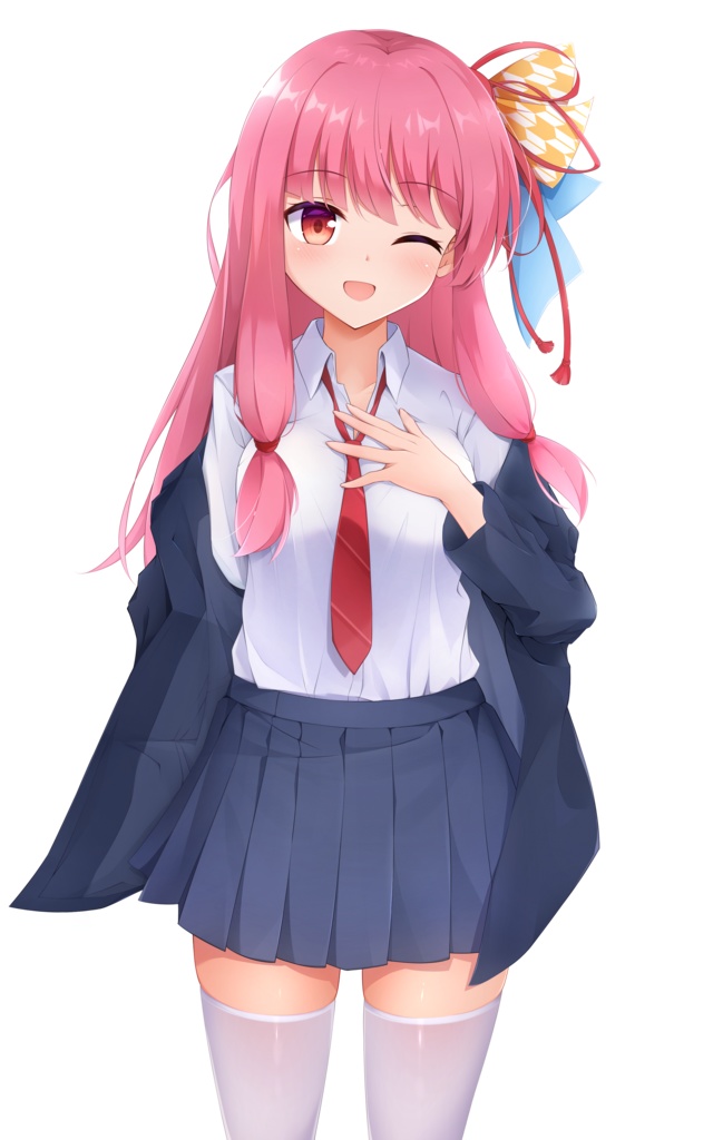 琴葉茜ちゃん制服立ち絵セット(無料フリー素材)