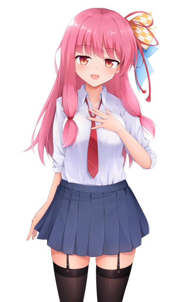 琴葉茜ちゃん制服立ち絵セット(無料フリー素材)