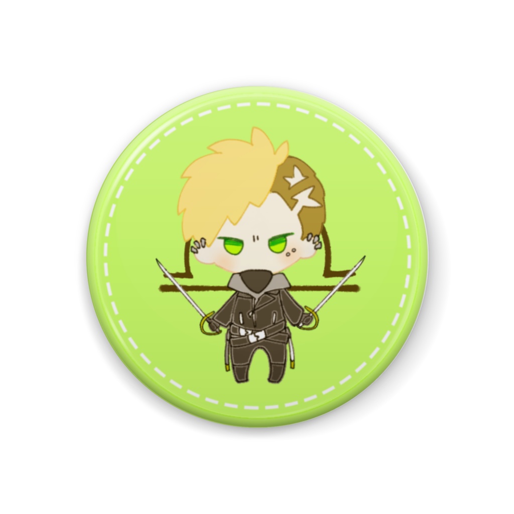 ちんまいドレ缶バッジ  (オスカー)