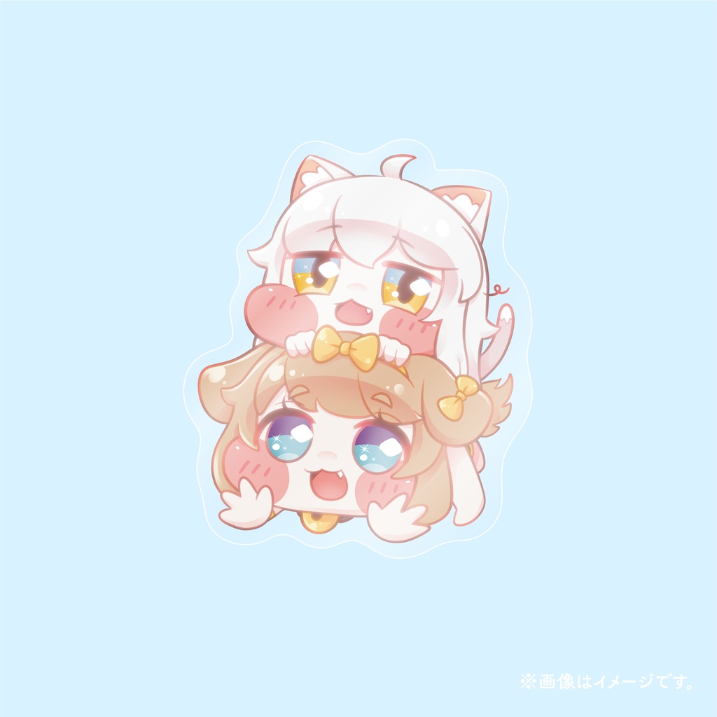 コミー＆バター  つみあげクリアステッカー
