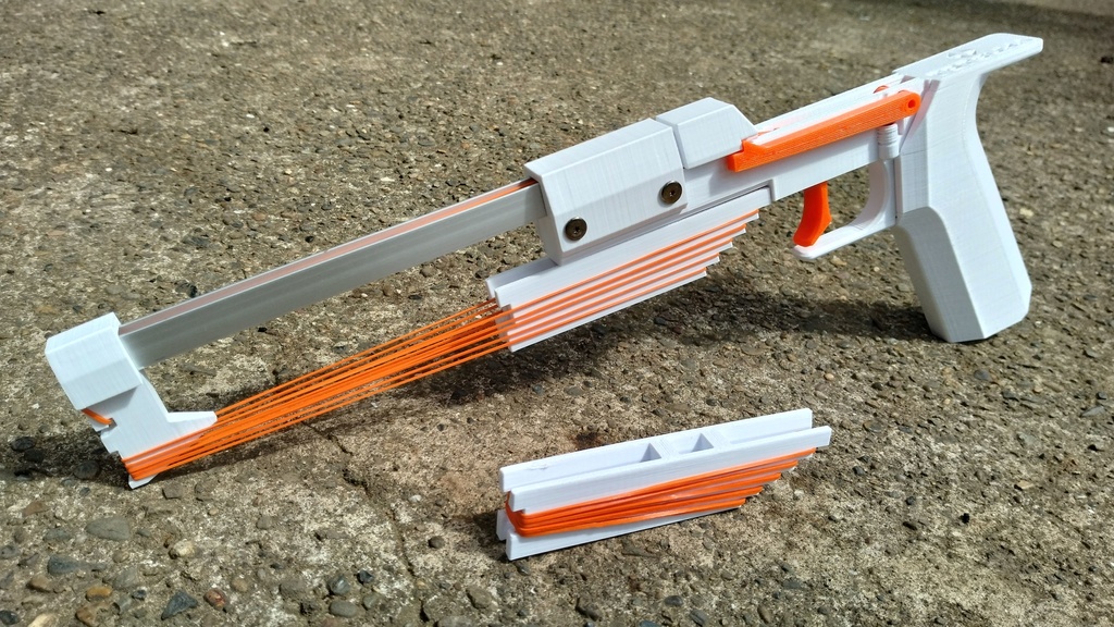 【当店一番人気】 3Dプリント用データ：マガジン式ゴム銃 十束玩具 - Ⅱ STRICTUS その他