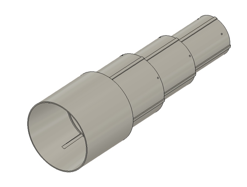 【3Dデータ】デトネーションボルテックスキャノン:伸縮式ノズル