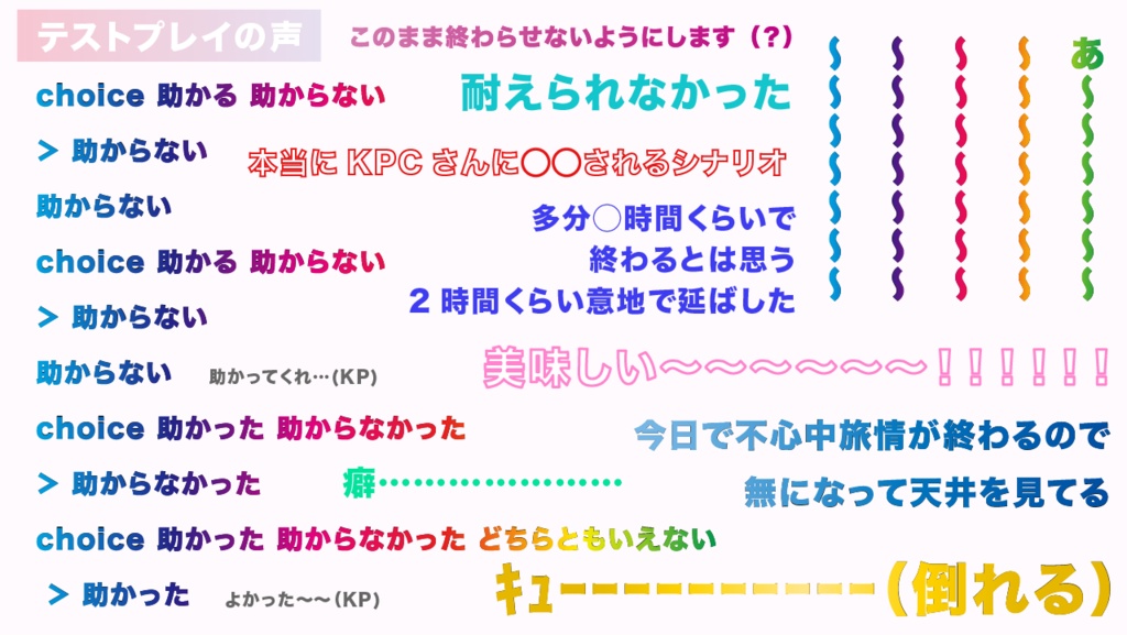 CoCシナリオ「不心中旅情」SPLL:E199645