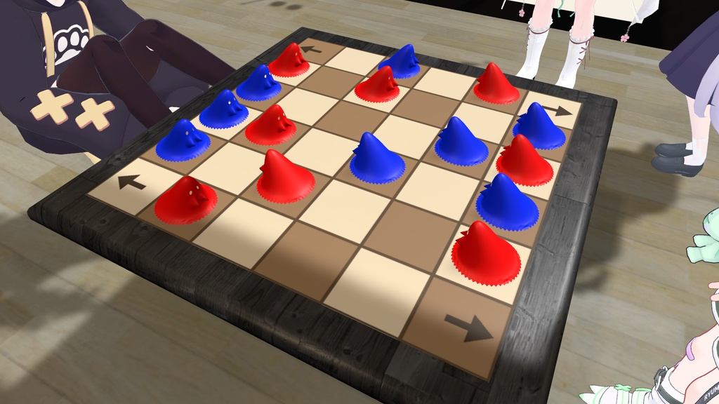 【無料/VRChat想定】ゴーストチェス(ガイスター)ワールドギミック