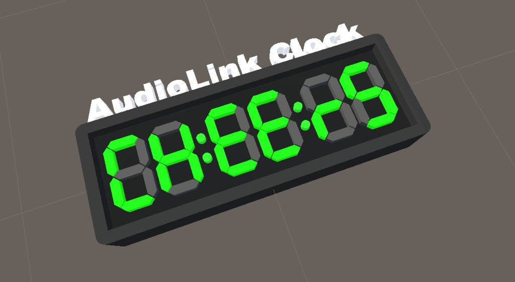 AudioLink Clock (with custom text!)