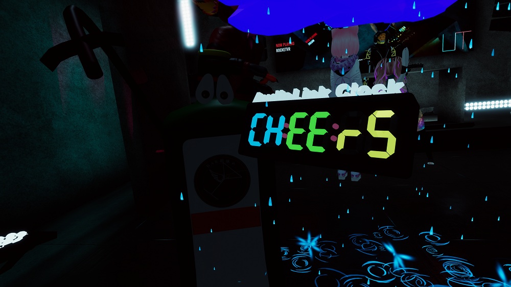 AudioLink Clock (with custom text!)