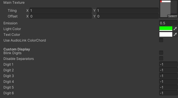AudioLink Clock (with custom text!)