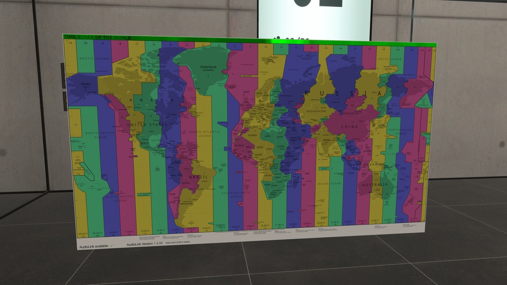 Timezones Map for VRChat