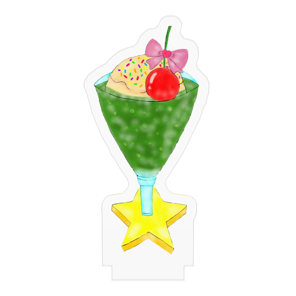 アクリルフィギュア クリームソーダ・緑