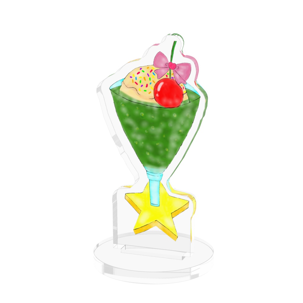 アクリルフィギュア クリームソーダ・緑