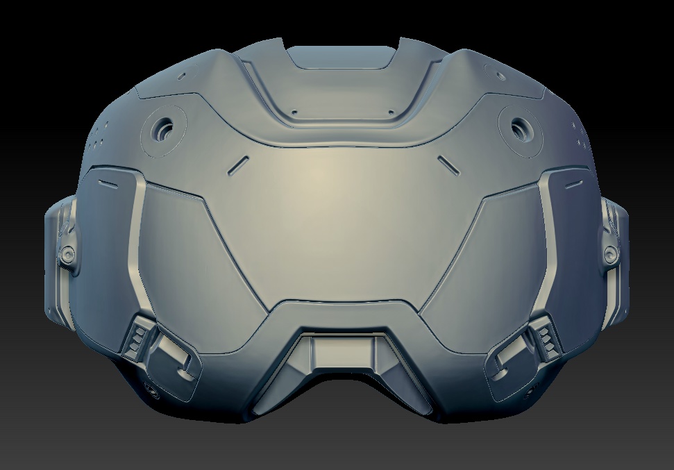 【DEMO版 / FBX単体】広域バイザーユニット