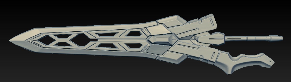 【DEMO版 / FBX単体】没大剣