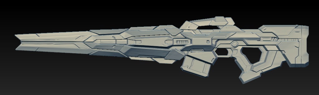 【DEMO版 / FBX単体】汎用ライフル