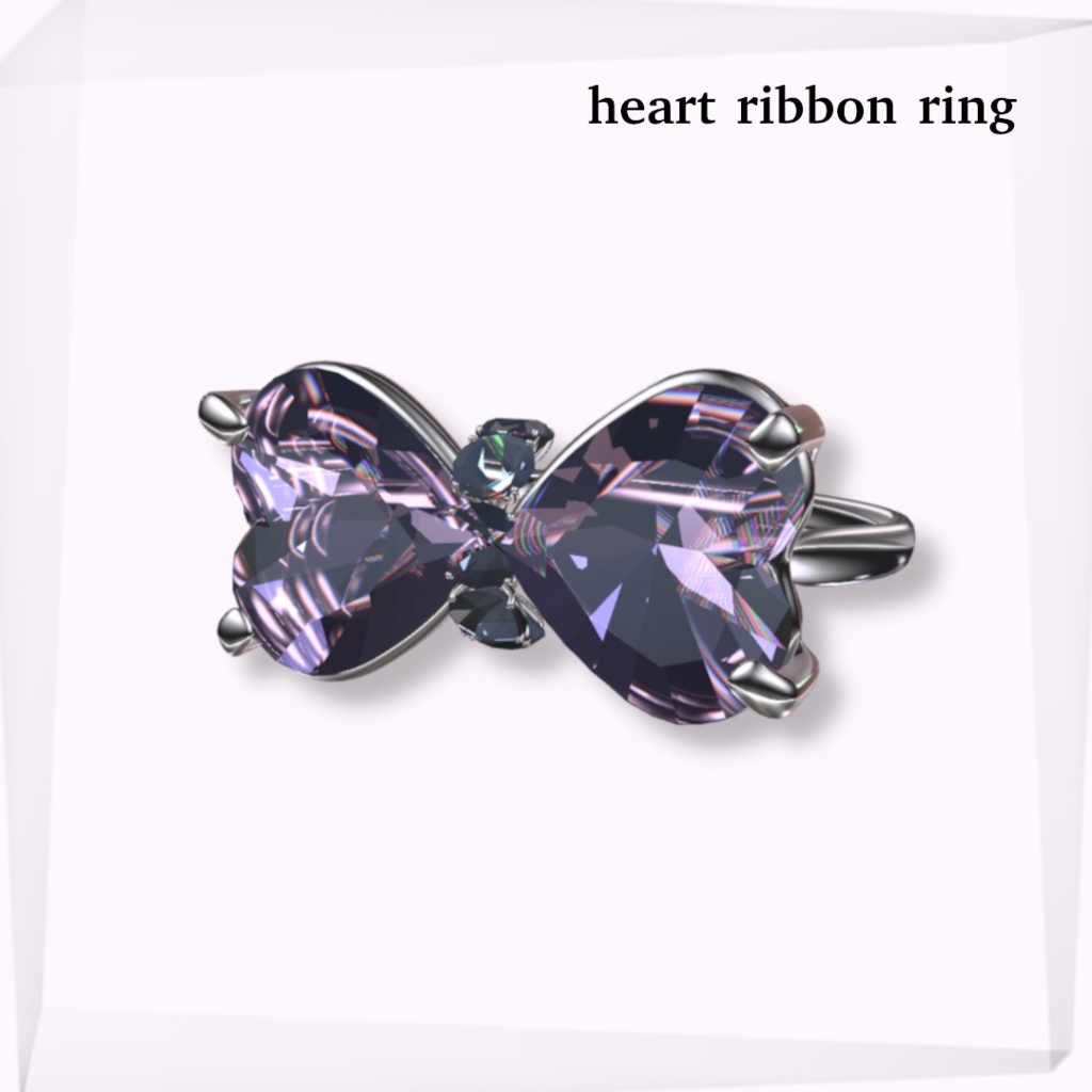 ♥Heart Ribbon RIng♥【VRChat】