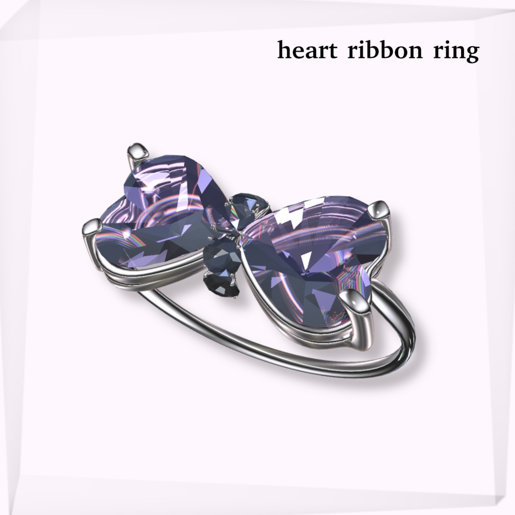 ♥Heart Ribbon RIng♥【VRChat】 - Cute Over - BOOTH