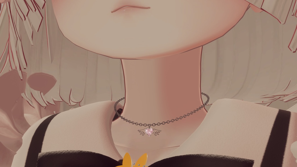 ♥Heart Wing Necklace♥【VRChat】
