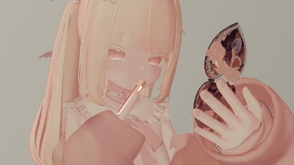 【VRC】♥Heart Hand Mirror♥【MA対応】