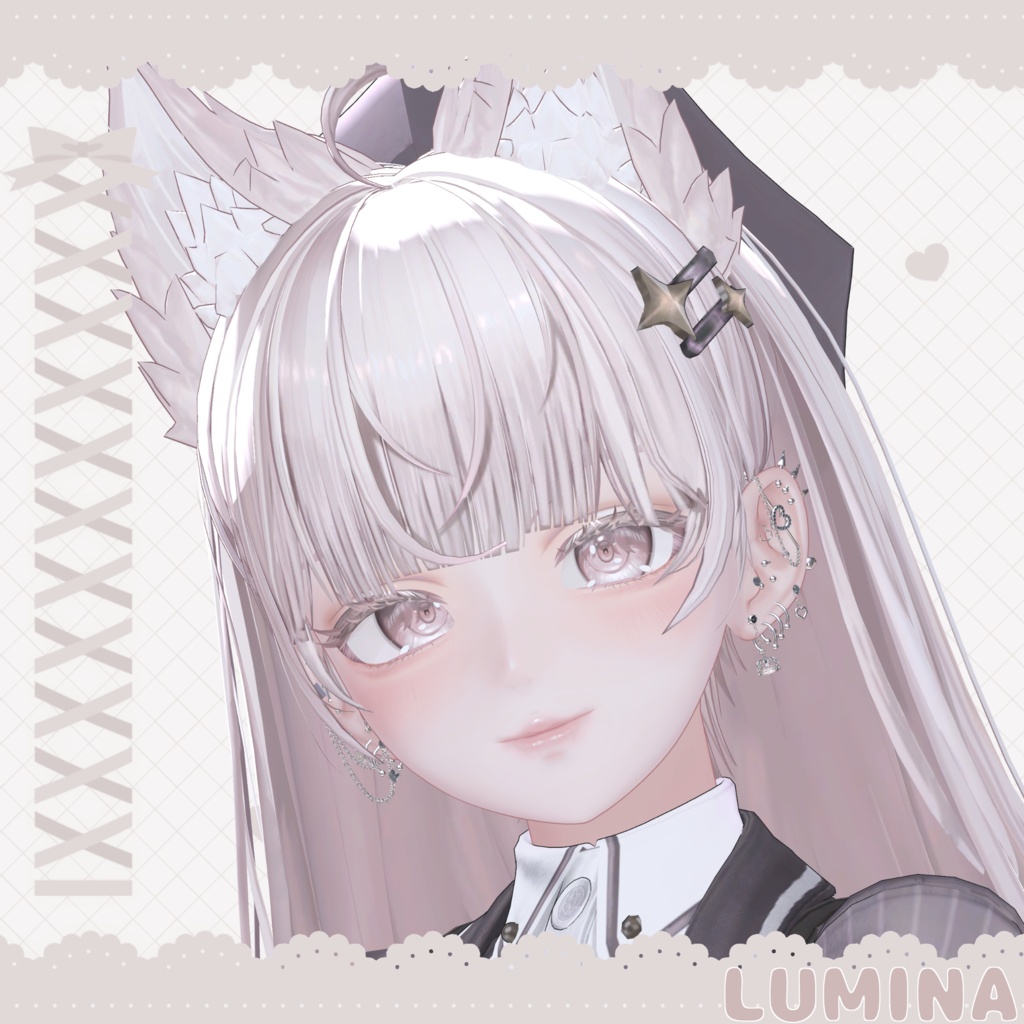 【VRC】Amor Muse Earring【11アバター対応】