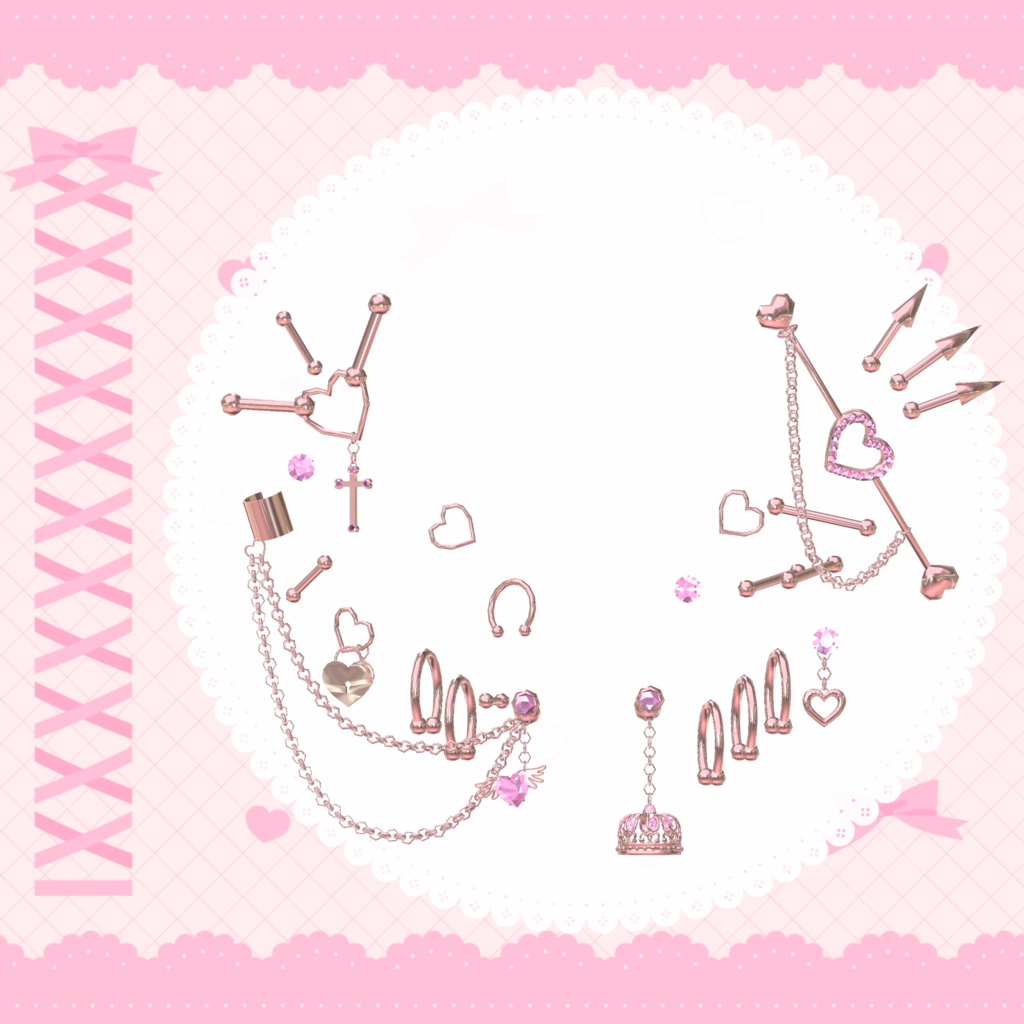 【VRC】Amor Muse Earring【11アバター対応】