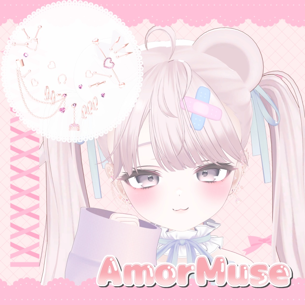 【VRC】Amor Muse Earring【11アバター対応】
