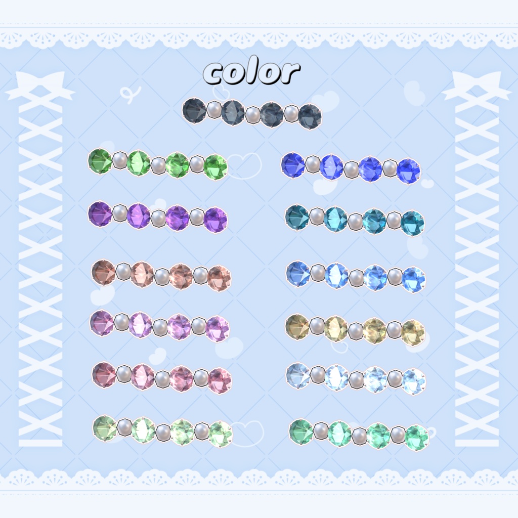【vket2025winter期間中無料】♥Cute hairpin❤【VRC】
