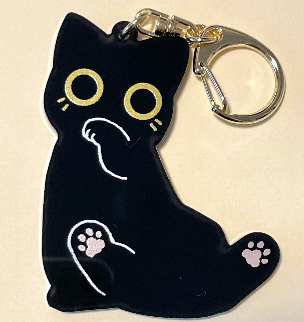 火車切くん猫(両面)アクリルキーホルダー - chansika - BOOTH
