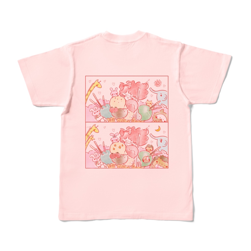 ぽわまちがいさがしカラーTシャツ