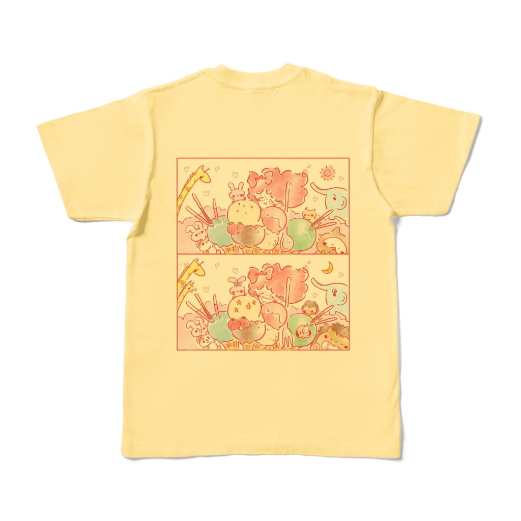 ぽわまちがいさがしカラーTシャツ