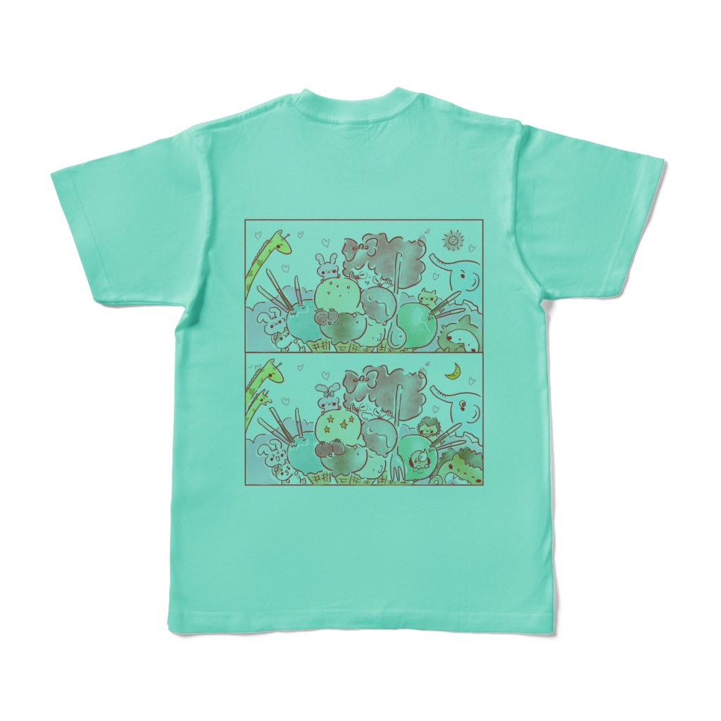 ぽわまちがいさがしカラーTシャツ