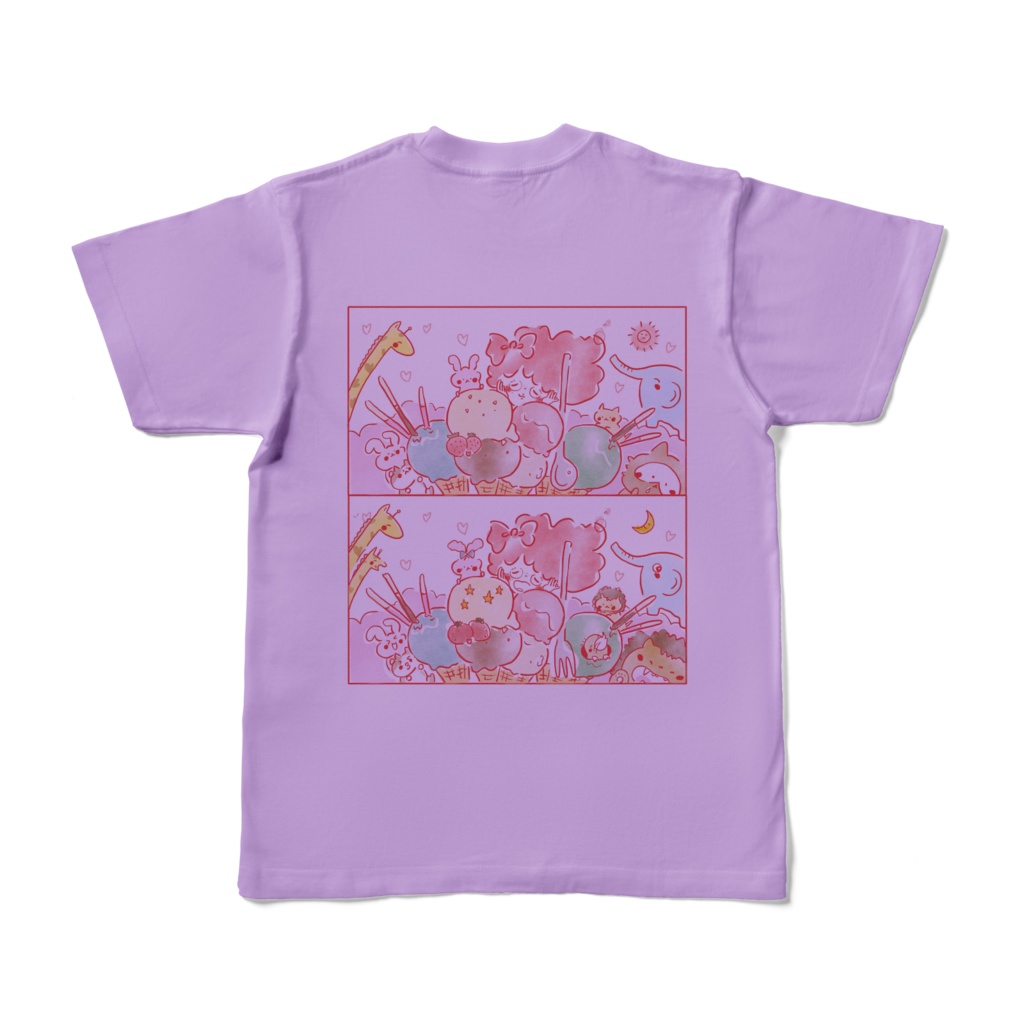 ぽわまちがいさがしカラーTシャツ