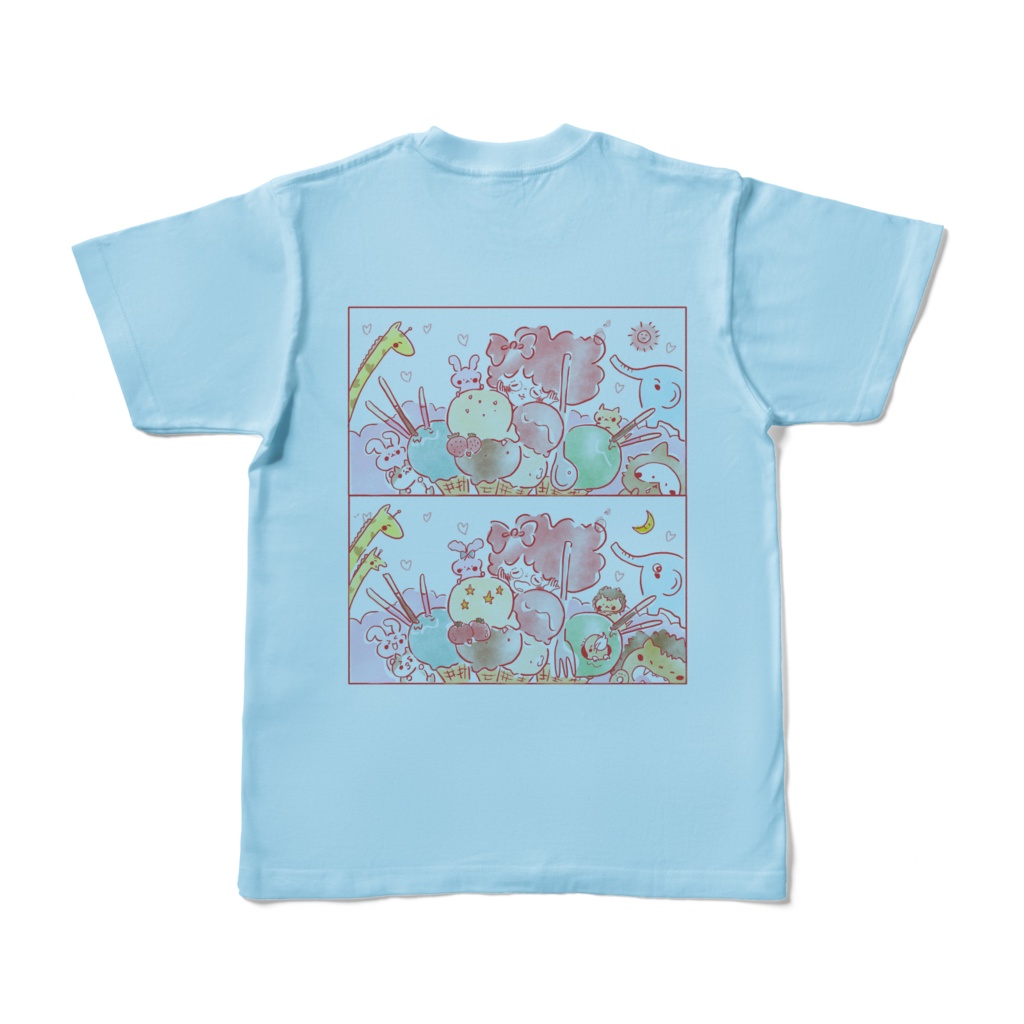 ぽわまちがいさがしカラーTシャツ