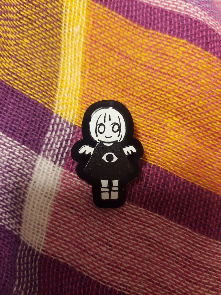 てんしのアクリルピンバッジ