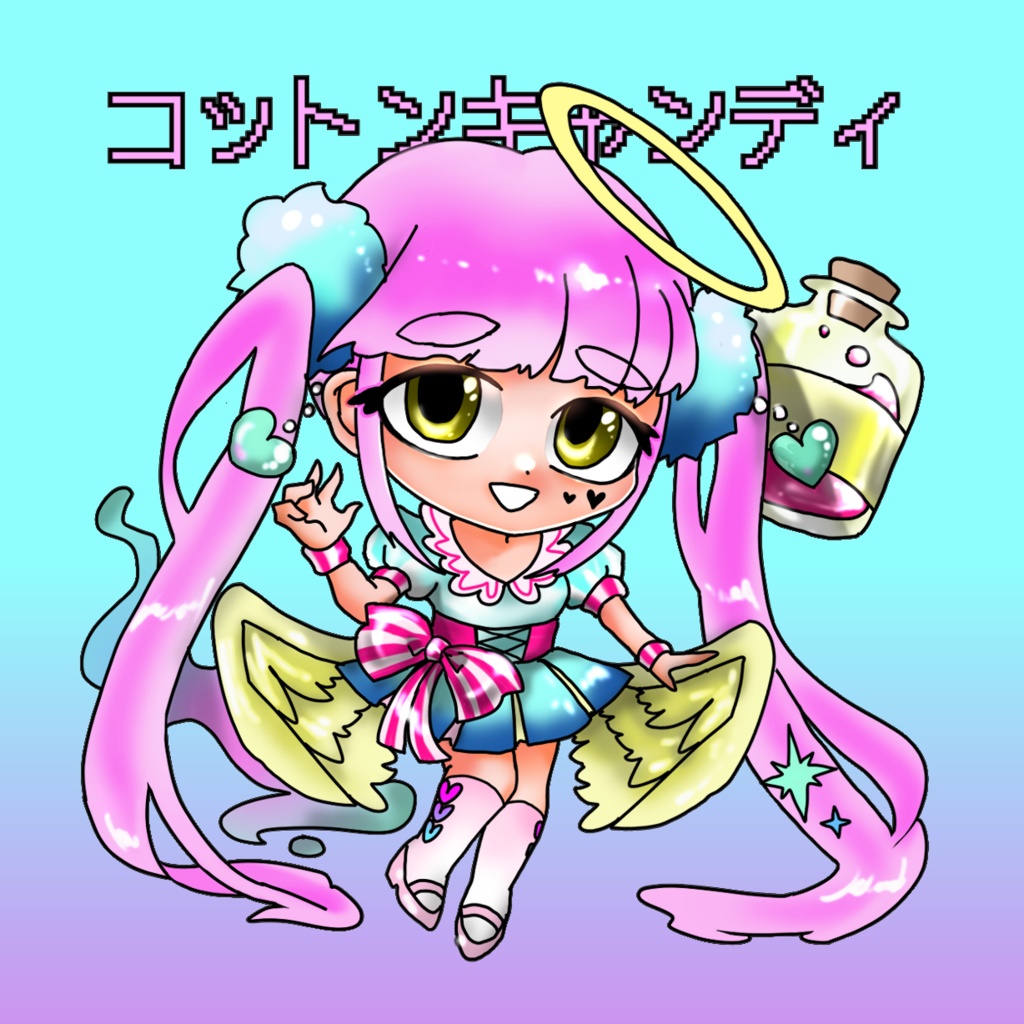 天使のジェラシー コットンキャンディ―ちゃん アイドル かわいい IDLE 48シール