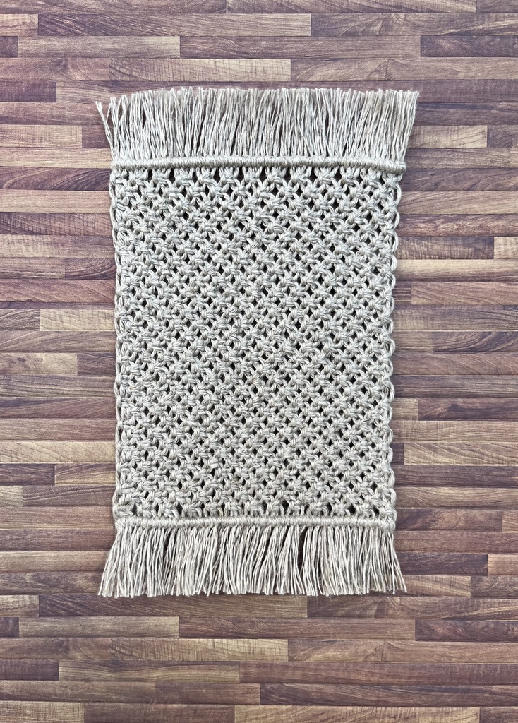 (受注販売) マクラメラグ【こまごまノット】