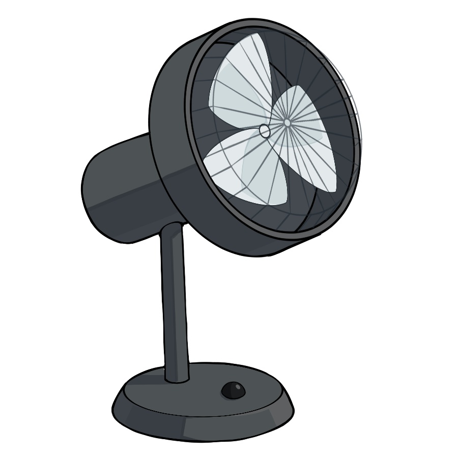 【卓上扇風機】GIF動画&透過PNG