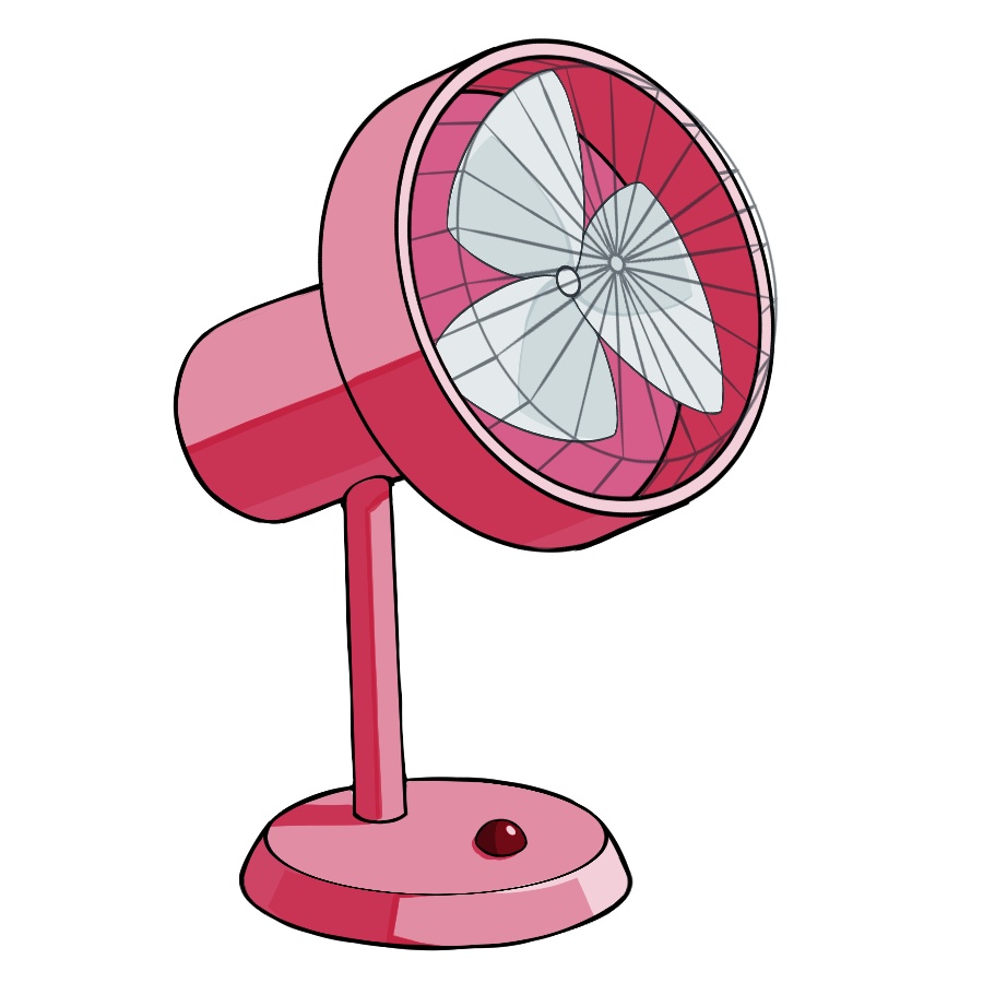 【卓上扇風機】GIF動画&透過PNG