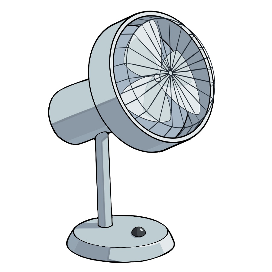 【卓上扇風機】GIF動画&透過PNG