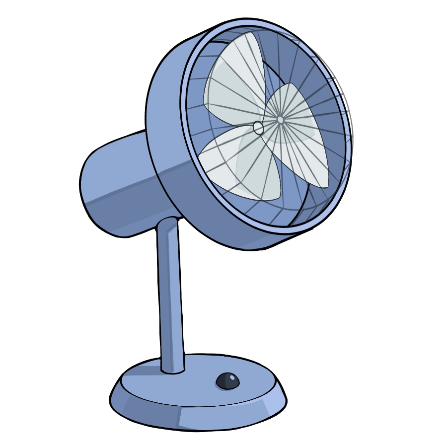【卓上扇風機】GIF動画&透過PNG